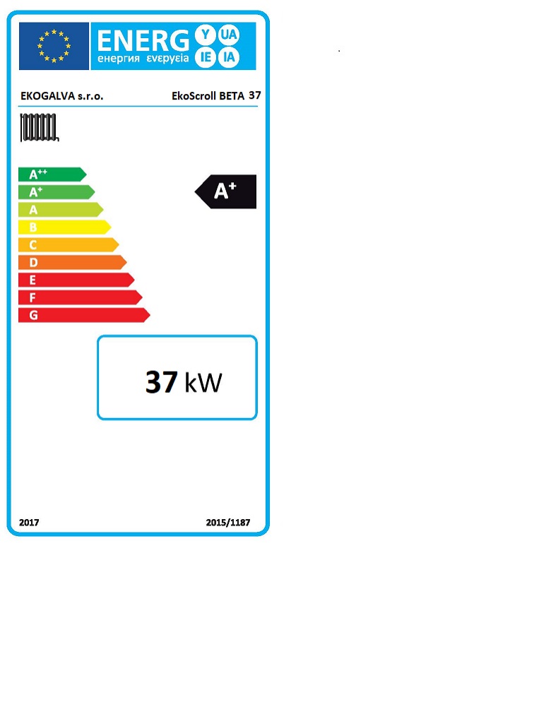 EkoScroll BETA 37 - energetický štítek